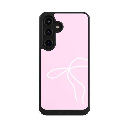 Samsung Galaxy S25+  NIVOcore Trendy Schleife Weiß Rosa