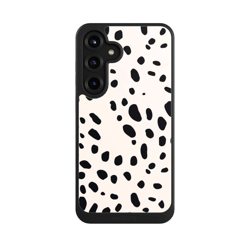 Galaxy S25 + NIVOcore Tiermuster Gepard Schwarz