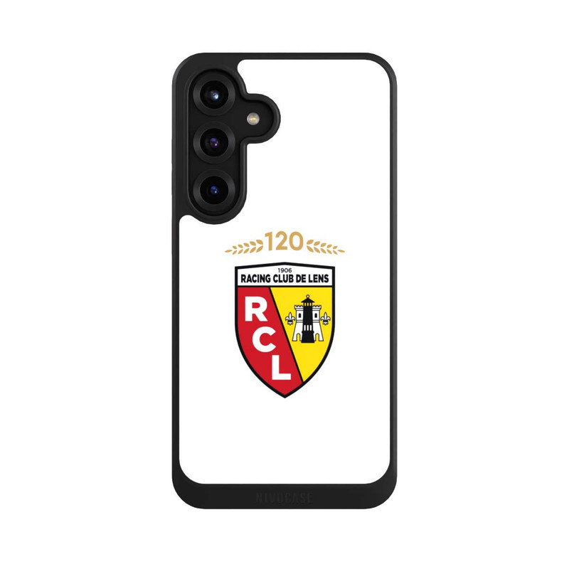 Galaxy S25 + NIVOcore RC Lens 120 ans anniversaire blanc