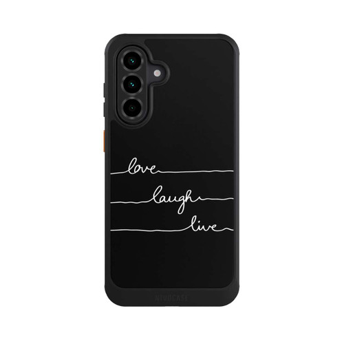 Samsung Galaxy A36 5G NIVOcore Love Laugh Live weiß/schwarz