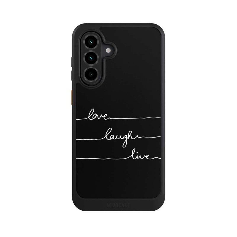Galaxy A36 5G NIVOcore Love Laugh Live weiß/schwarz