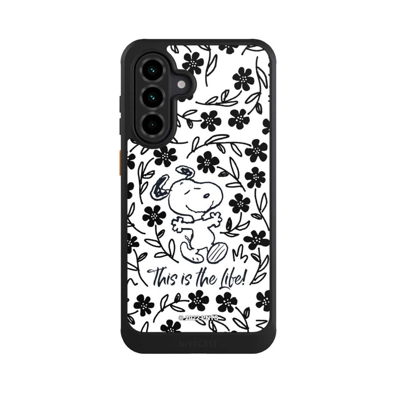Galaxy A36 5G NIVOcore Snoopy schwarz und weiß This Is The Life