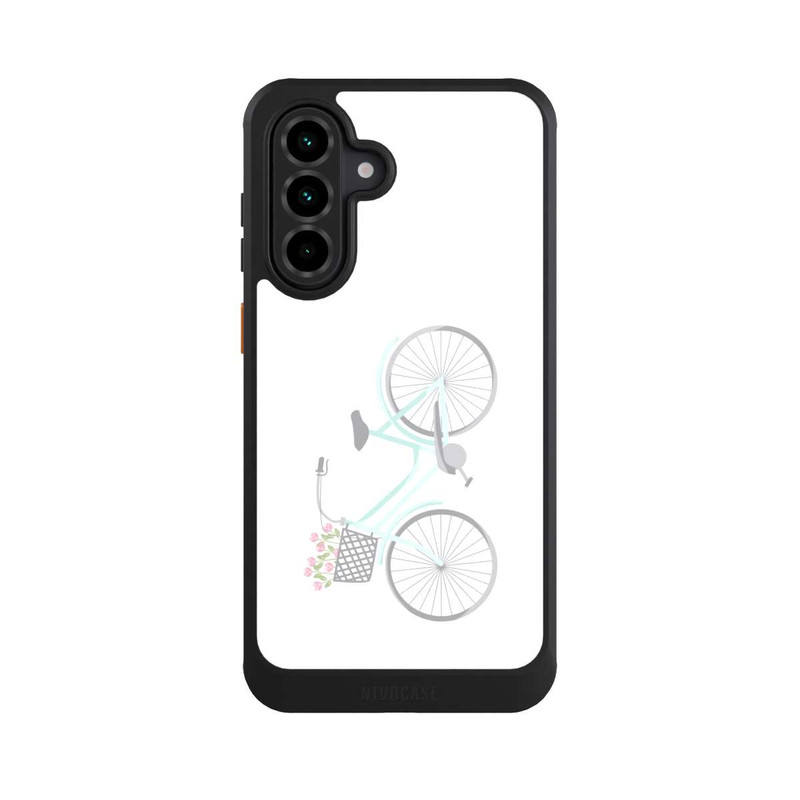 Galaxy A36 5G NIVOcore Retro Fahrrad weißer Hintergrund 