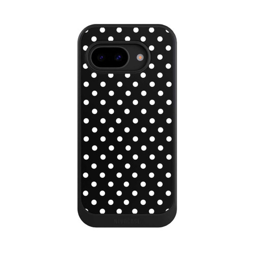 Google Pixel 9a NIVOcore Polka Dots Schwarz und Weiß
