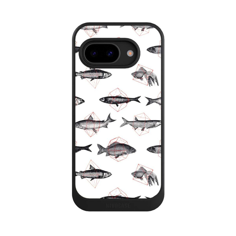 Pixel 9 a NIVOcore Fische in Geometrie