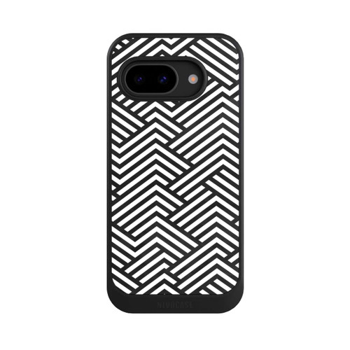 Google Pixel 9a NIVOcore Schwarz und Weiß ZigZag