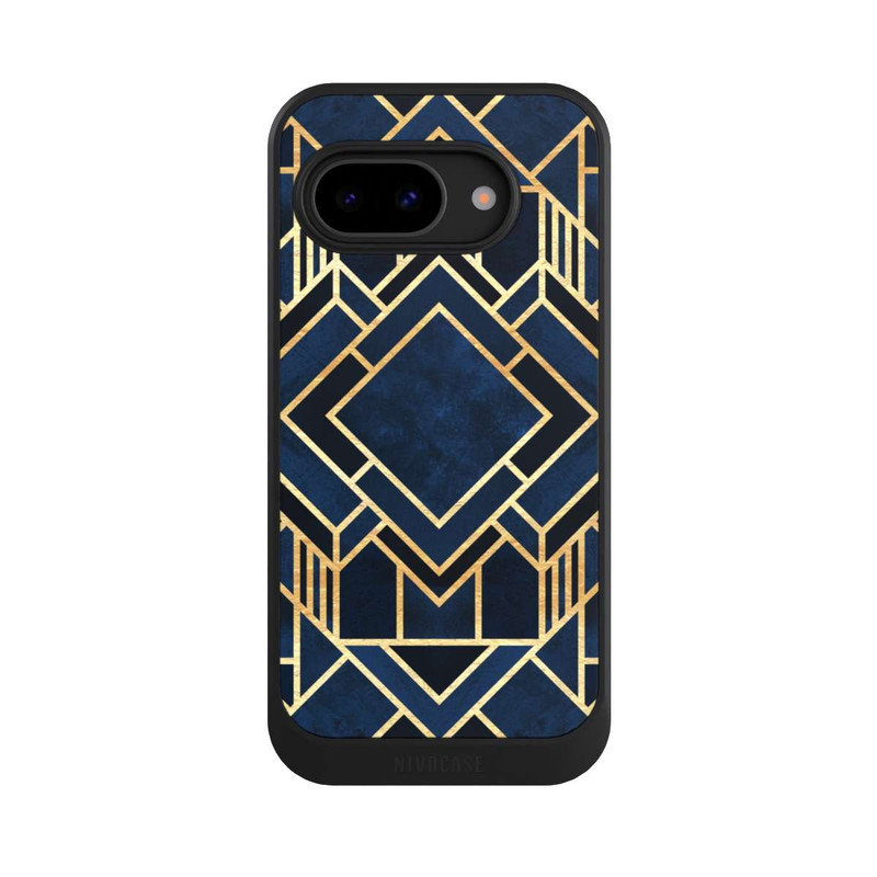 Pixel 9 a NIVOcore Kunst Deko Blau Golddruck