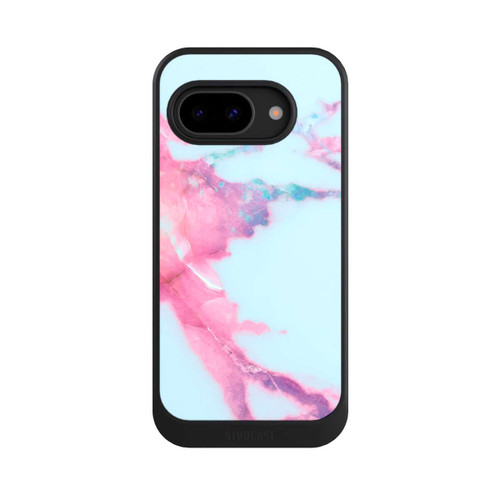 Google Pixel 9a NIVOcore Hellblauer schillernder Adermarmor