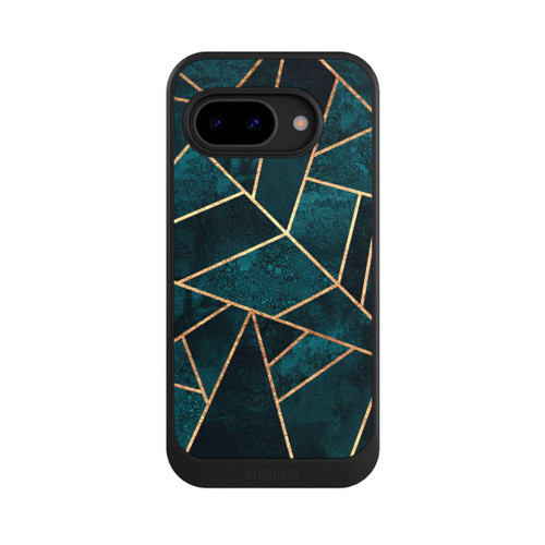 Google Pixel 9a NIVOcore Tief Blaugrün Stein Gold Druck