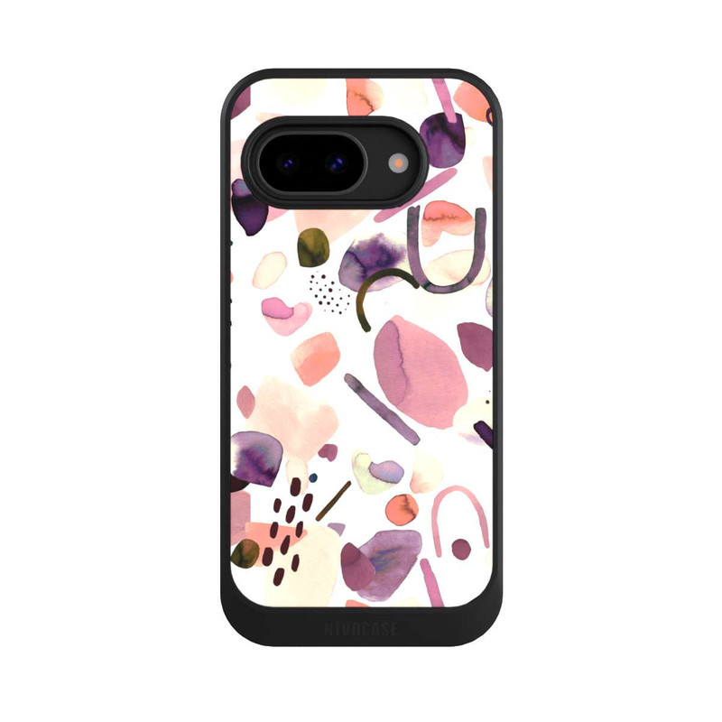 Pixel 9 a NIVOcore Abstrakte Formen aquarell lila