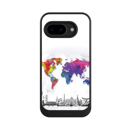 Google Pixel 9a NIVOcore Weltkarte mit Skyline