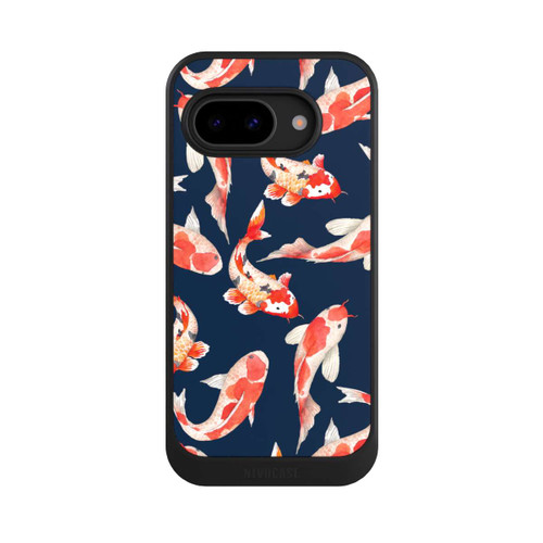 Google Pixel 9a NIVOcore Koi auf blauem Hintergrund
