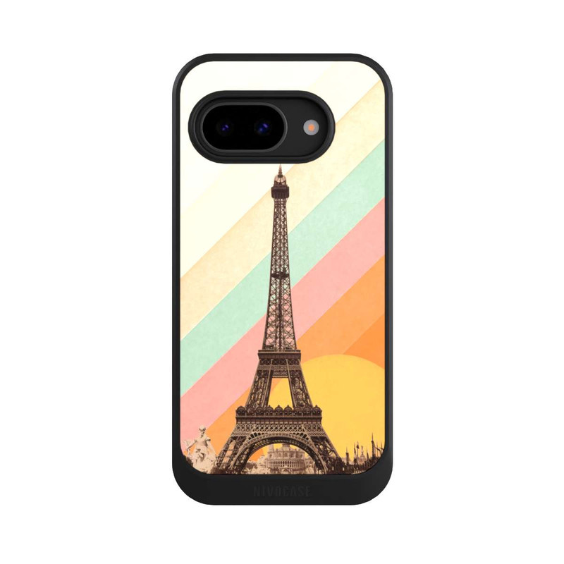 Pixel 9 a NIVOcore Eiffelturm Regenbogen