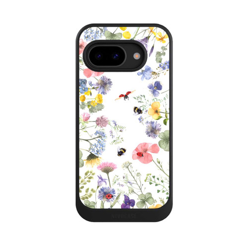 Google Pixel 9a NIVOcore Bunte Frühlingsblumen und Bienen