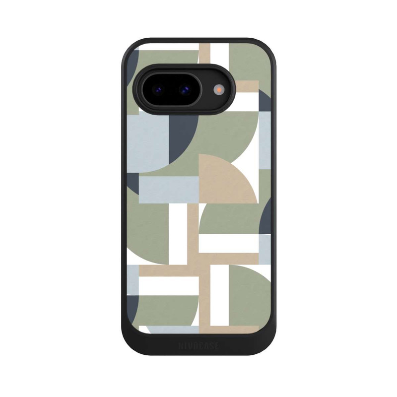 Pixel 9 a NIVOcore Futuristische Bauhaus Polygone Beige