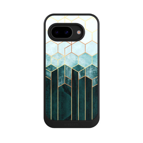 Google Pixel 9a NIVOcore Blaugrüne Sechsecke