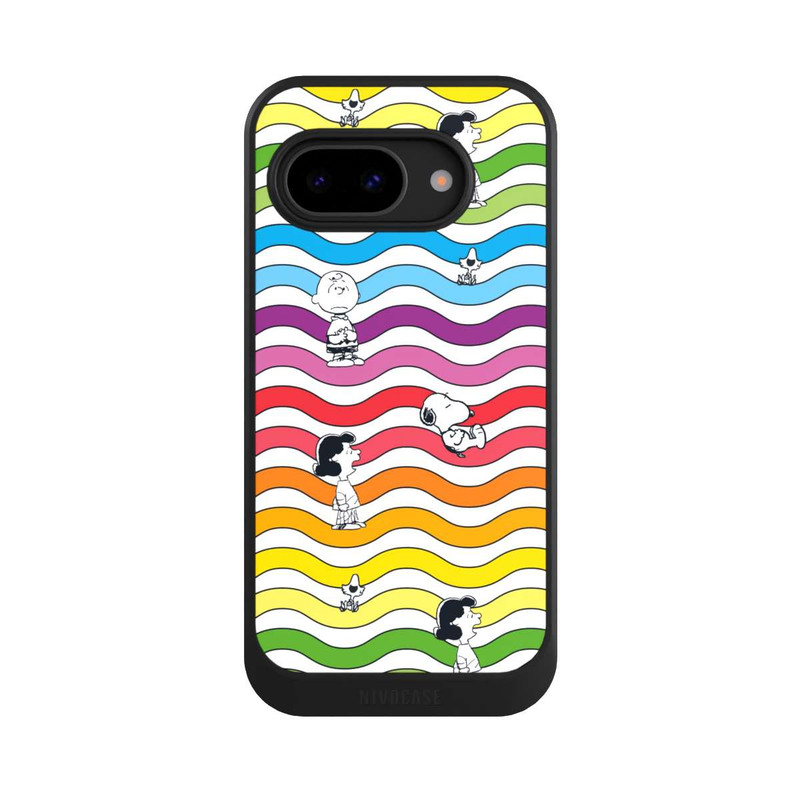 Pixel 9 a NIVOcore Snoopy Pattern Rainbow