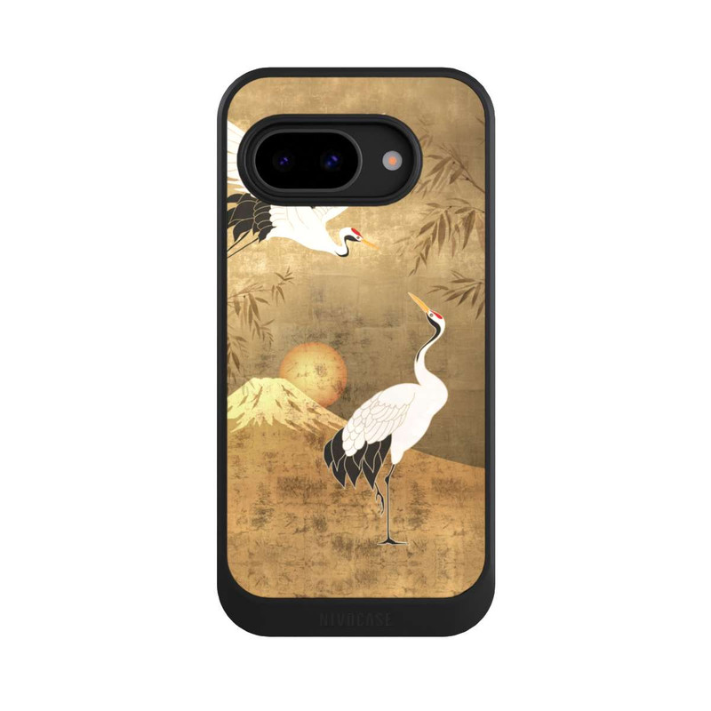 Pixel 9 a NIVOcore Kraniche Gold Japan 1