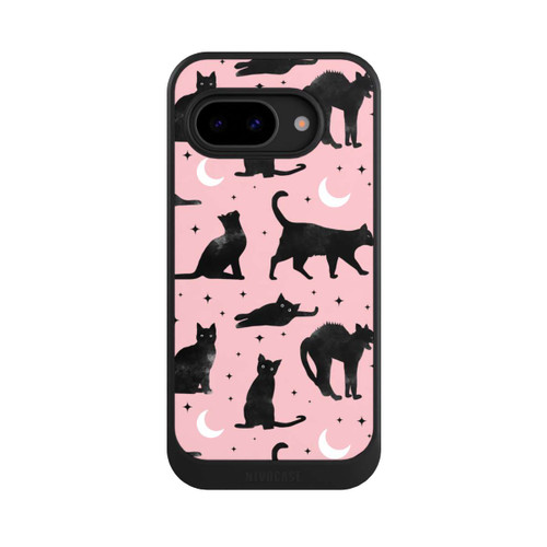 Google Pixel 9a NIVOcore Lune &amp; Chats Fond Rose