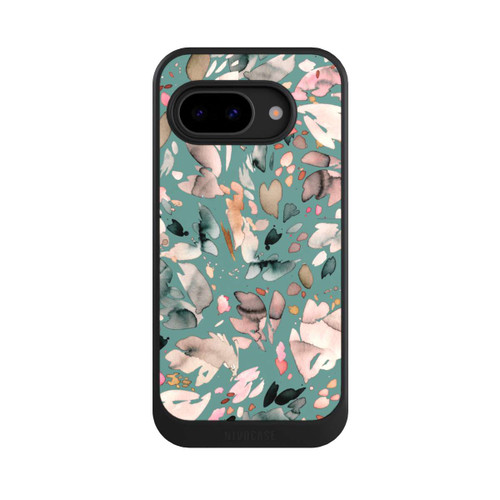 Google Pixel 9a NIVOcore Abstrakte Blumenblätter grün