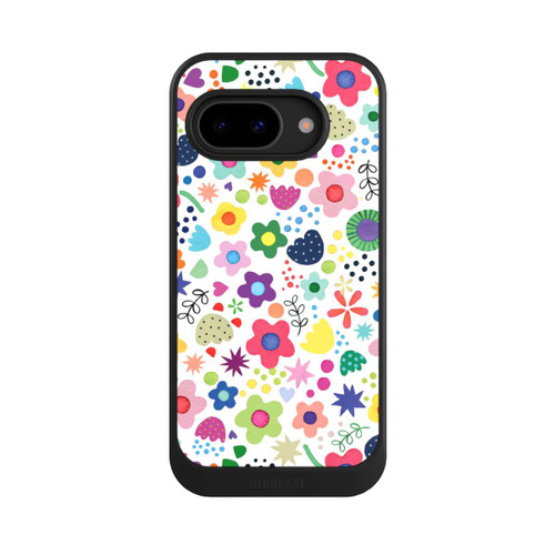 Google Pixel 9a NIVOcore Psychedelic Flowers Colorful