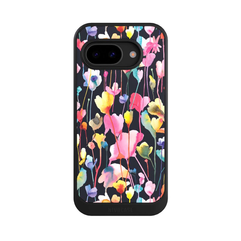 Pixel 9 a NIVOcore Wildblumen schwarz