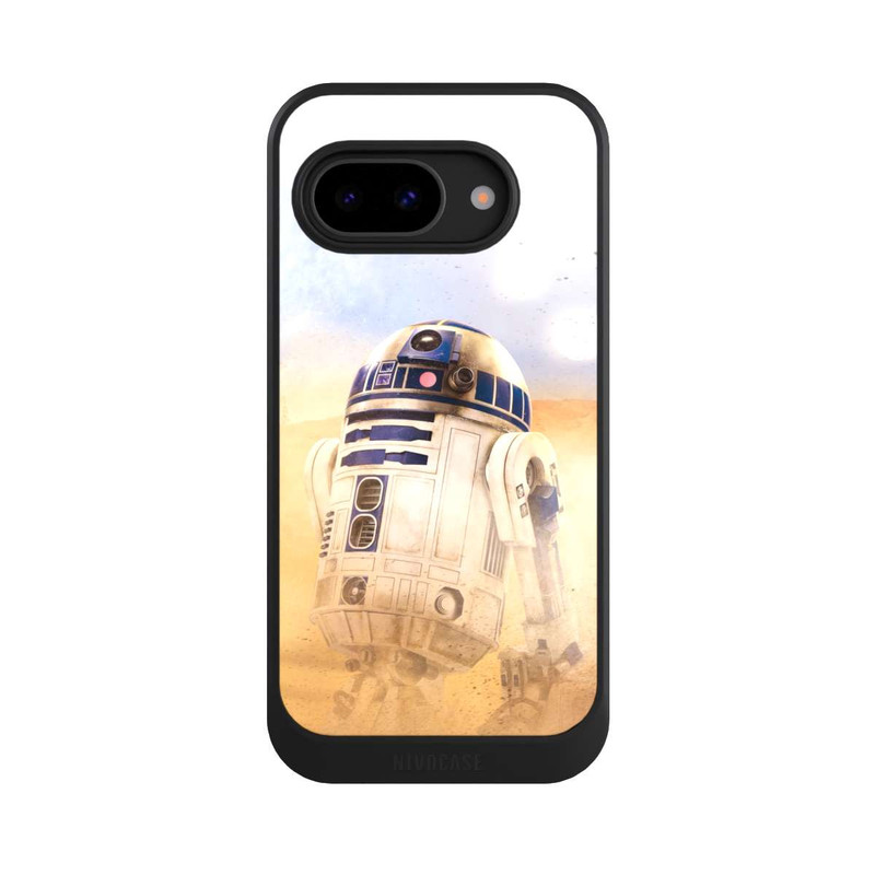 Pixel 9 a NIVOcore R2D2 in der Wüste