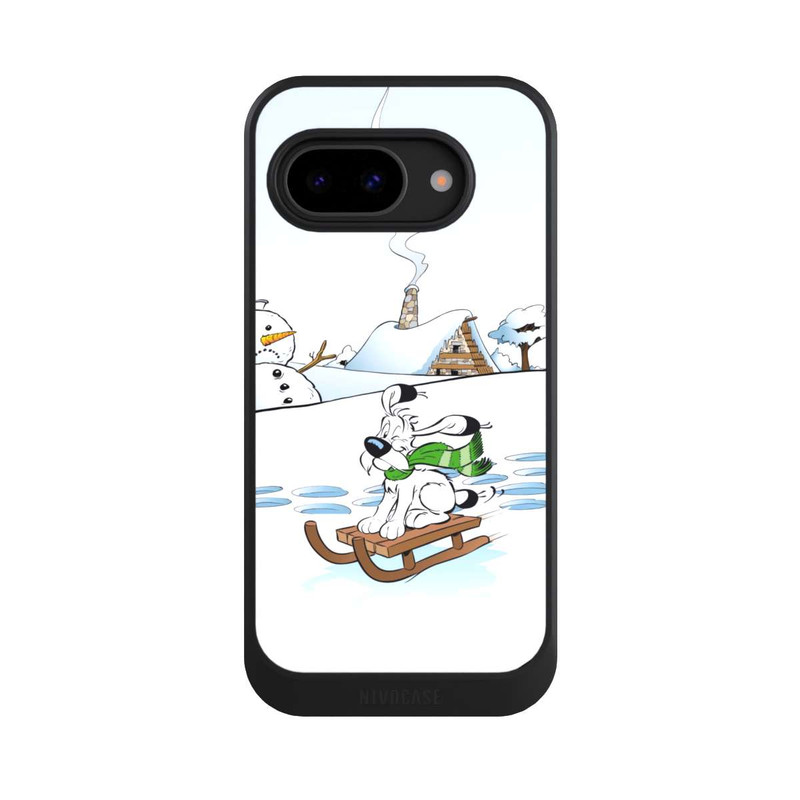 Pixel 9 a NIVOcore Idéfix fait du traîneau