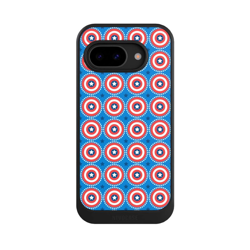 Pixel 9 a NIVOcore Captain American Shield Pattern