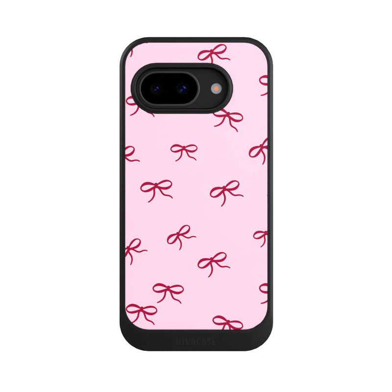 Pixel 9 a NIVOcore Schleifen Muster Rot Pink