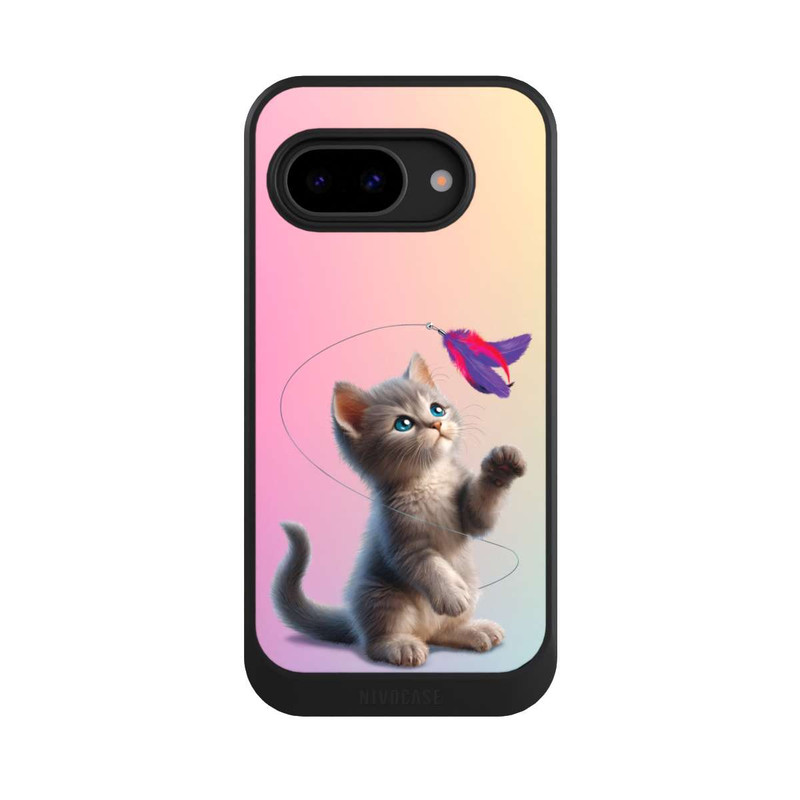 Pixel 9 a NIVOcore Playing Cat with Feather