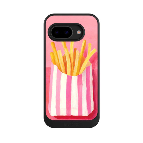 Google Pixel 9a NIVOcore Retro Pommes Pink Watercolor