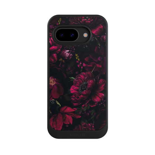Google Pixel 9a NIVOcore Dunkle Rote Blumen Liebe