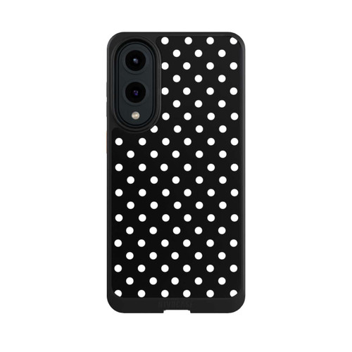 Samsung Galaxy S25 Edge NIVOcore Polka Dots Schwarz und Weiß