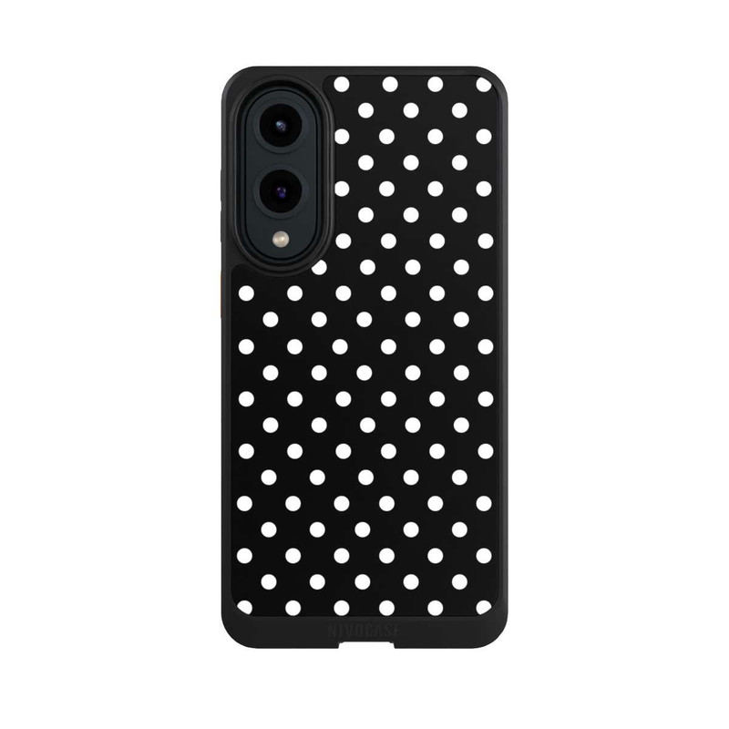 Galaxy S25 Edge NIVOcore Confettis blancs sur fond noir