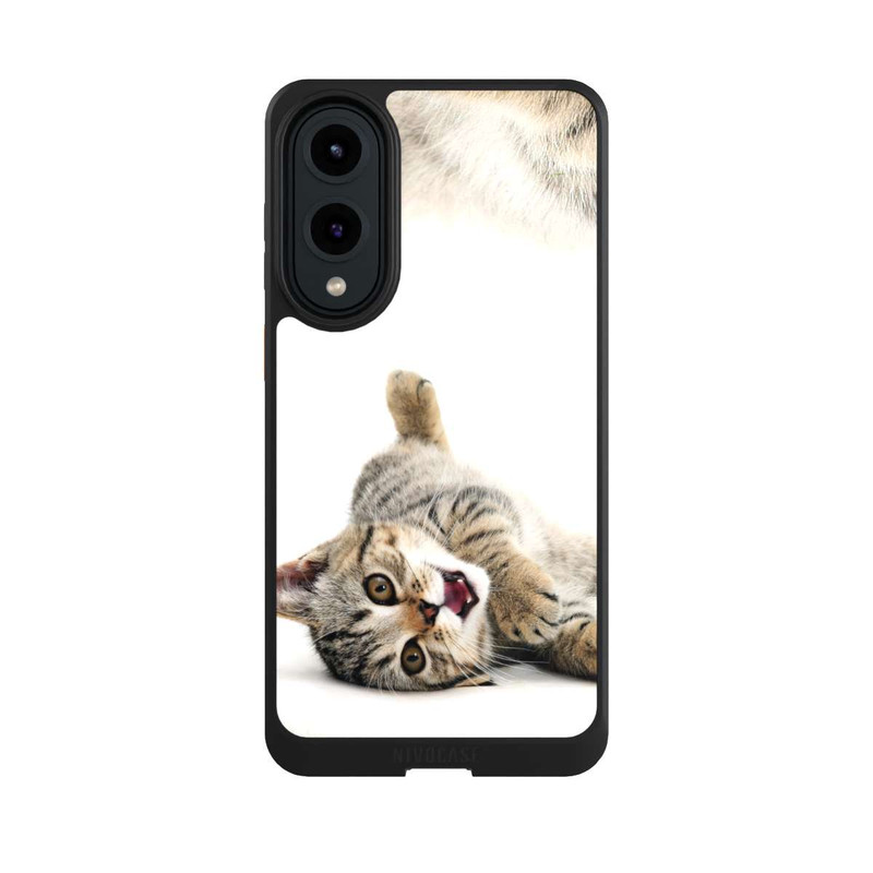 Galaxy S25 Edge NIVOcore Sich wälzende Katze