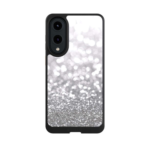 Samsung Galaxy S25 Edge NIVOcore Pluie de Paillettes Argentées Look