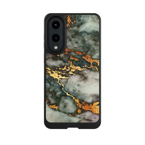 Samsung Galaxy S25 Edge NIVOcore Grey and Golden Marble Look