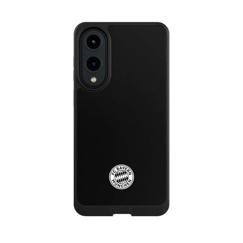 Samsung Galaxy S25 Edge NIVOcore Klassisches FCB Logo Klein - Weiß auf Schwarz