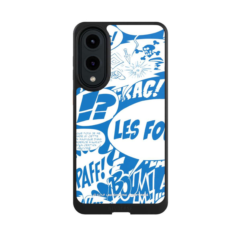 Galaxy S25 Edge NIVOcore Sprechblasen Asterix Blau