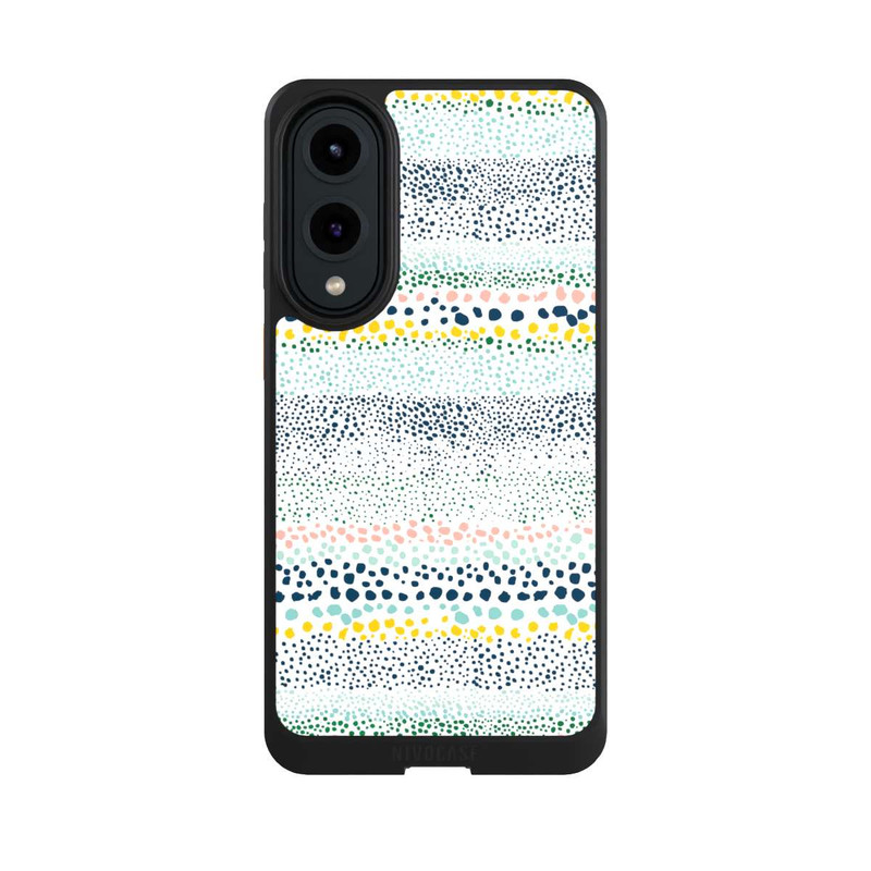 Galaxy S25 Edge NIVOcore Petits Points Blanc Texturé