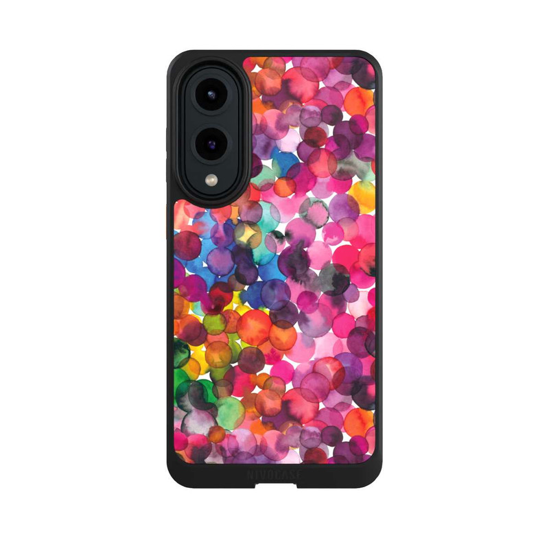 Galaxy S25 Edge NIVOcore Points aquarelle superposés