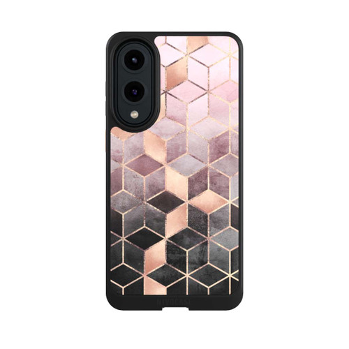 Samsung Galaxy S25 Edge NIVOcore Pink-grauer Farbverlauf Würfel Druck