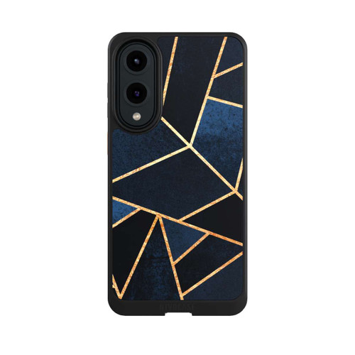 Samsung Galaxy S25 Edge NIVOcore Navy Stein Golddruck