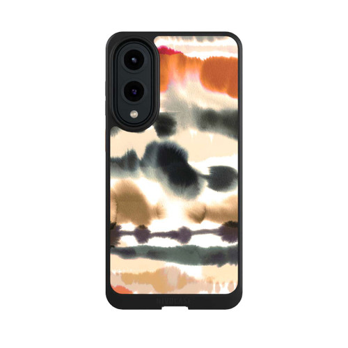 Samsung Galaxy S25 Edge NIVOcore Soft Nautical Watercolor Lines Orange