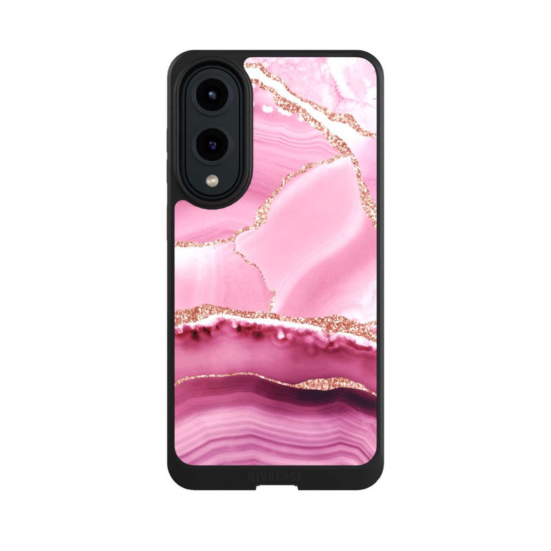 Galaxy S25 Edge NIVOcore Meerjungfrauen Pink Marmor