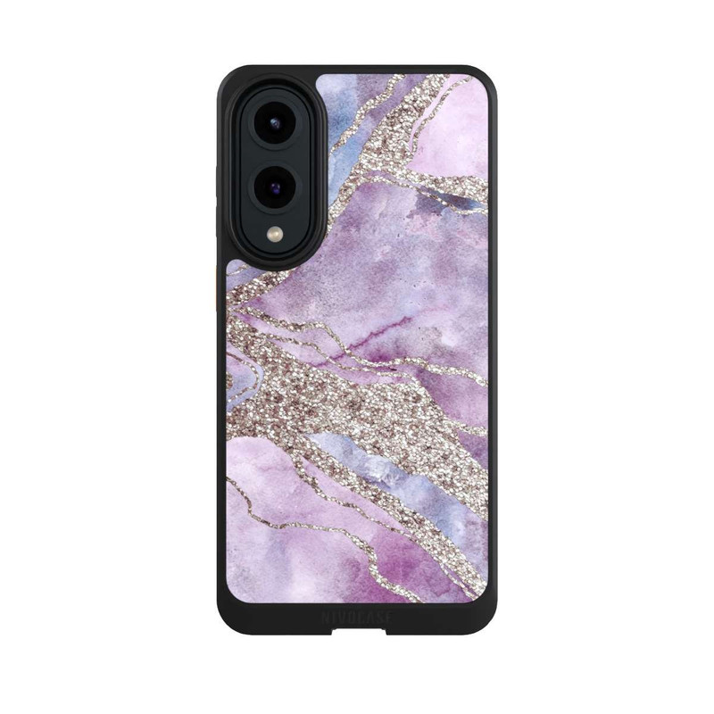 Galaxy S25 Edge NIVOcore Pierre précieuse Violet pastel