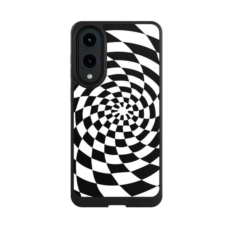 Galaxy S25 Edge NIVOcore Illusion en noir et blanc
