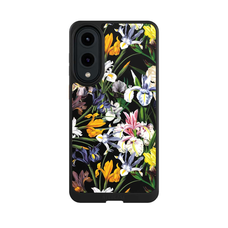 Galaxy S25 Edge NIVOcore Dunkle Wildblumentapete