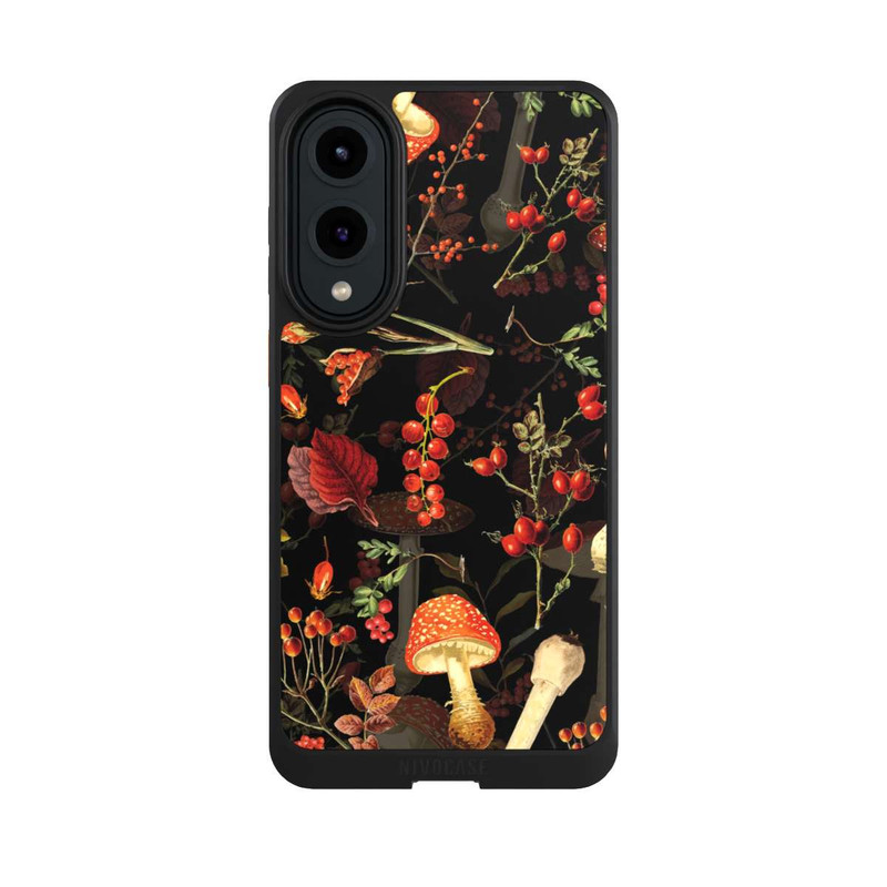 Galaxy S25 Edge NIVOcore Mushroom Pattern Black